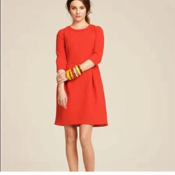 Nwot J. Crew Red Dress Size 6 - Picture 1 of 9